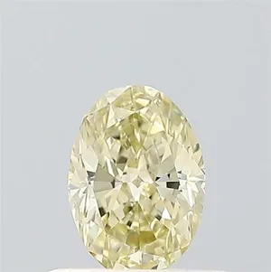 0.48ct OVAL Fancy Light Yellow VVS2 Coloured Lab diamond