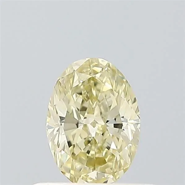 0.48ct OVAL Fancy Light Yellow VVS2 Coloured Lab diamond