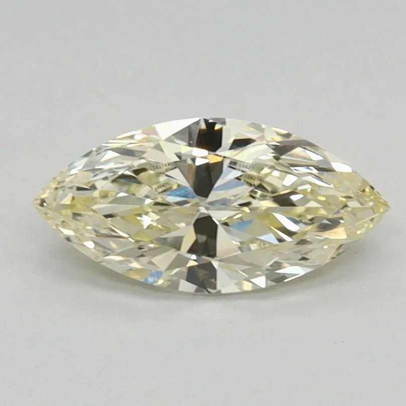 0.51ct MARQUISE Fancy Light Yellow VS1 Coloured Lab diamond