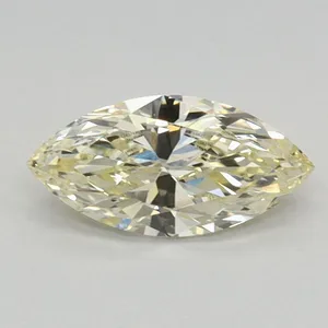 0.51ct MARQUISE Fancy Light Yellow VS1 Coloured Lab diamond