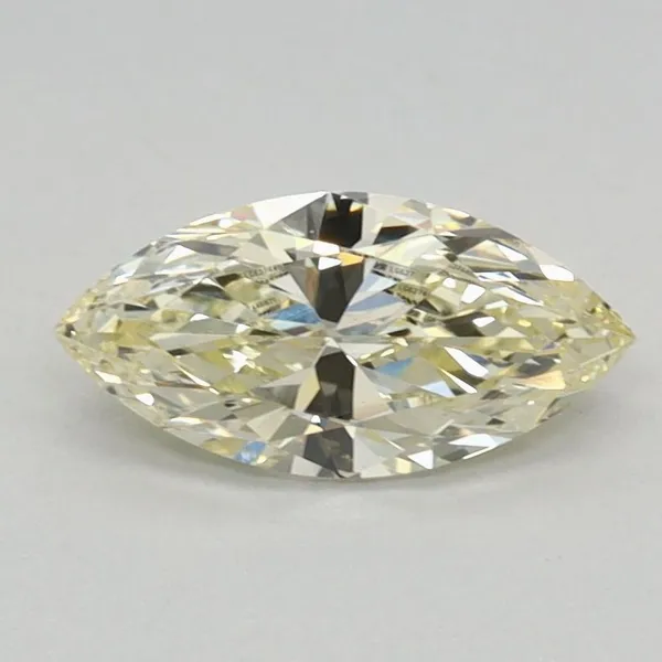0.51ct MARQUISE Fancy Light Yellow VS1 Coloured Lab diamond