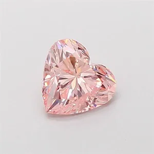 1.06ct HEART Fancy Intense Pink VS1 Coloured Lab diamond