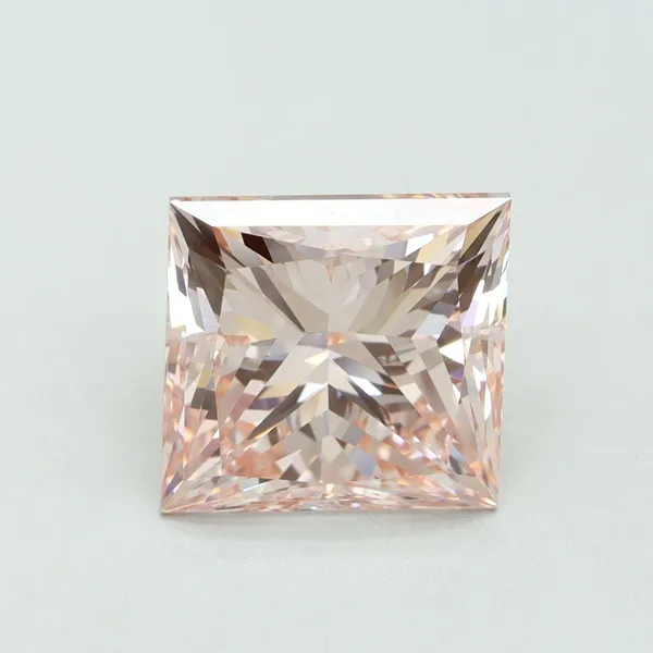 5.05ct PRINCESS Fancy Intense Pink VS1 Coloured Lab diamond
