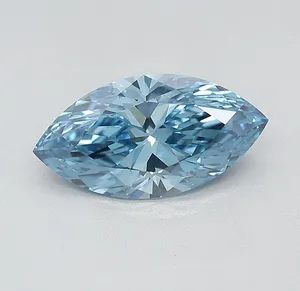 1.95ct MARQUISE Fancy Vivid Blue VS1 Coloured Lab diamond