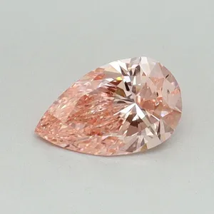 0.4ct PEAR Fancy Vivid Pink SI1 Coloured Lab diamond