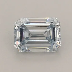 0.92ct EMERALD Fancy Light Blue VS1 Coloured Lab diamond