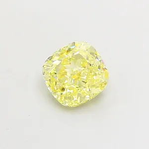 1.02ct CUSHION Fancy Yellow VS1 Coloured Lab diamond