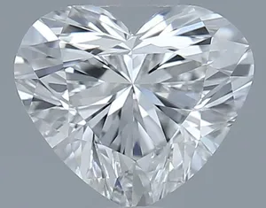 0.7ct HEART F VVS2 Natural diamond