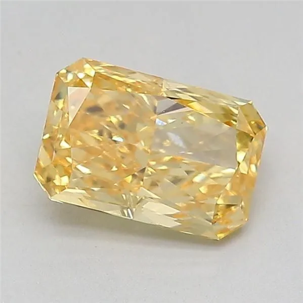 1.01ct RADIANT Fancy Intense Yellow VVS2 Coloured Lab diamond