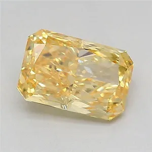 1.01ct RADIANT Fancy Intense Yellow VVS2 Coloured Lab diamond