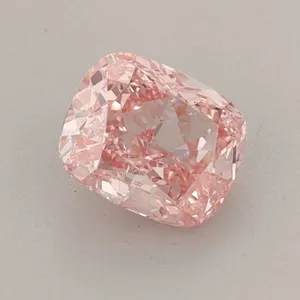 0.88ct CUSHION Fancy Vivid Pink VVS2 Coloured Lab diamond
