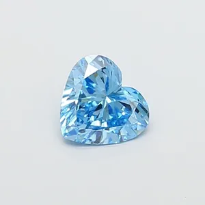 1.03ct HEART Fancy Vivid Blue VS1 Coloured Lab diamond