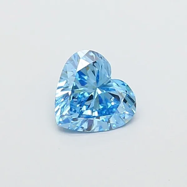 1.03ct HEART Fancy Vivid Blue VS1 Coloured Lab diamond