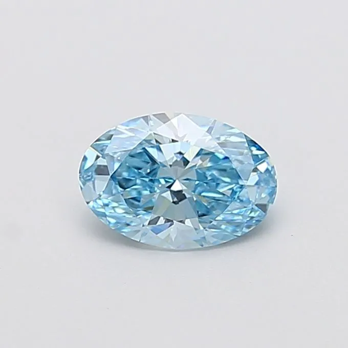 1.01ct OVAL Fancy Vivid Blue VVS2 Coloured Lab diamond