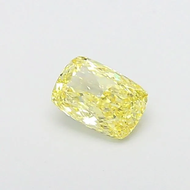 1.13ct CUSHION Fancy Yellow VS1 Coloured Lab diamond