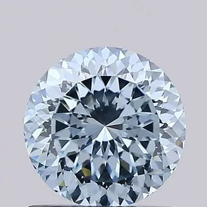 1.01ct ROUND Fancy Vivid Blue VS1 Coloured Lab diamond