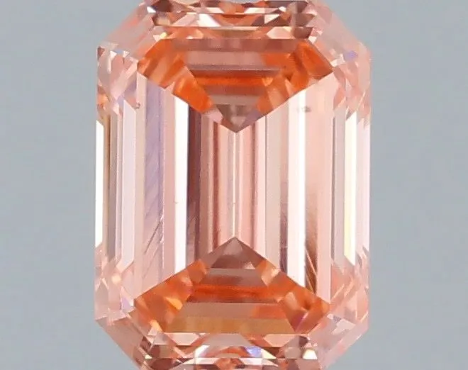 1.06ct EMERALD Fancy Intense Pink VS1 Coloured Lab diamond