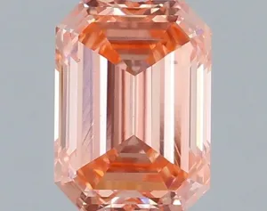 1.06ct EMERALD Fancy Intense Pink VS1 Coloured Lab diamond