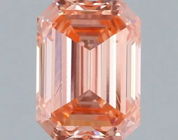 1.06ct EMERALD Fancy Intense Pink VS1 Coloured Lab diamond