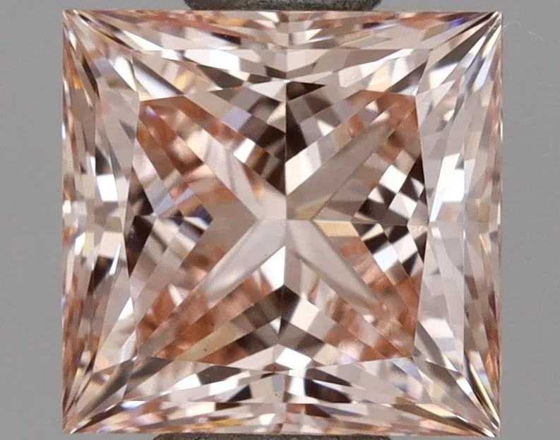 1.03ct PRINCESS Fancy Intense Pink VS1 Coloured Lab diamond
