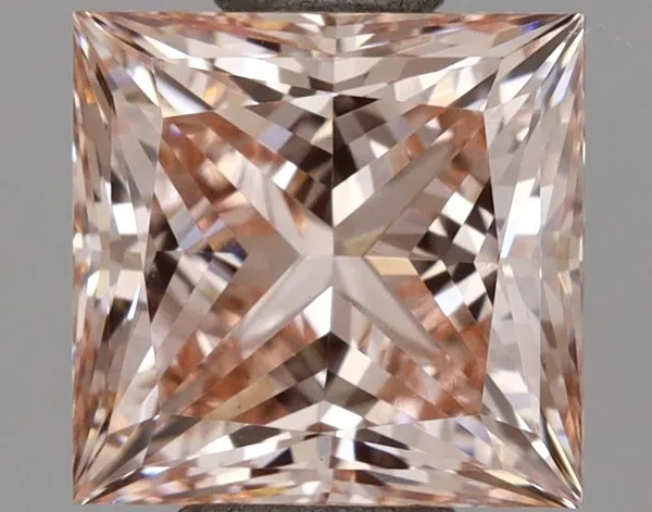 1.03ct PRINCESS Fancy Intense Pink VS1 Coloured Lab diamond