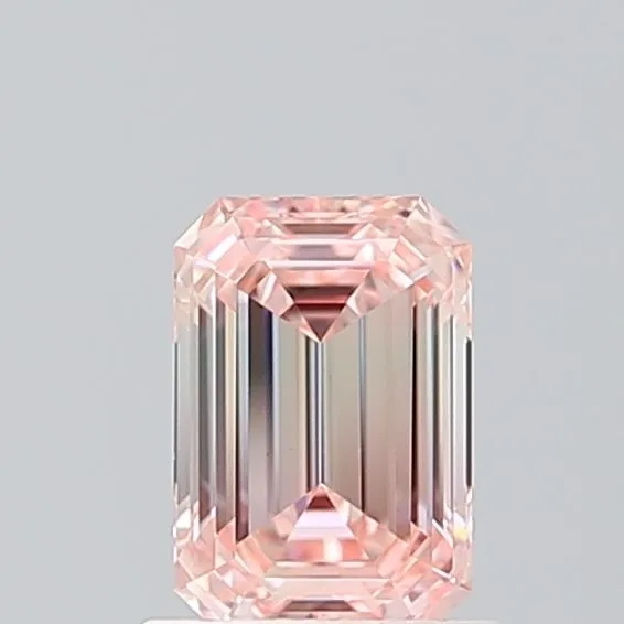 1.01ct EMERALD Fancy Intense Pink VVS2 Coloured Lab diamond