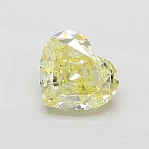 1.52ct HEART Fancy Yellow VS1 Coloured Lab diamond