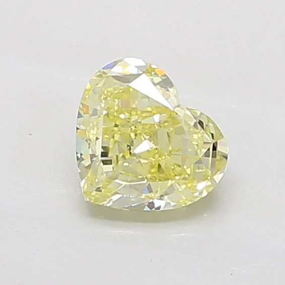 1.52ct HEART Fancy Yellow VS1 Coloured Lab diamond
