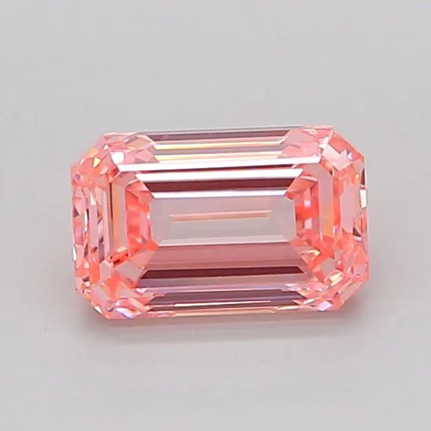 1.04ct EMERALD Fancy Intense Pink VVS2 Coloured Lab diamond