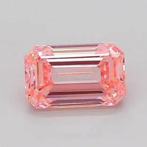 1.04ct EMERALD Fancy Intense Pink VVS2 Coloured Lab diamond