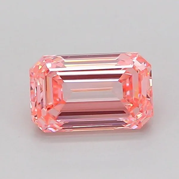 1.04ct EMERALD Fancy Intense Pink VVS2 Coloured Lab diamond
