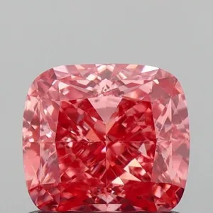 1.02ct CUSHION Fancy Vivid Pink VS1 Coloured Lab diamond
