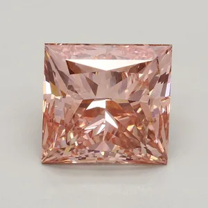 3.06ct PRINCESS Fancy Intense Pink SI1 Coloured Lab diamond