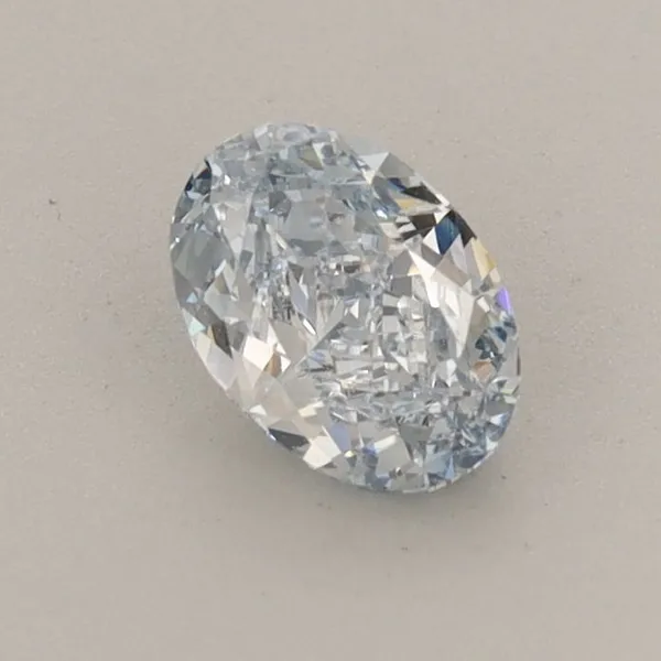 0.59ct OVAL Fancy Blue VS1 Coloured Lab diamond