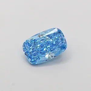 1.02ct CUSHION Fancy Vivid Blue VS1 Coloured Lab diamond