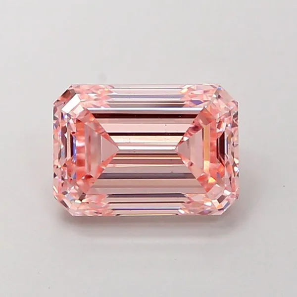 1.98ct EMERALD Fancy Intense Pink VS1 Coloured Lab diamond
