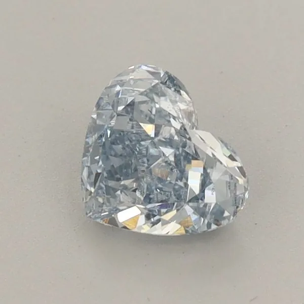 0.68ct HEART Fancy Blue VS2 Coloured Lab diamond