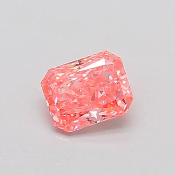 0.39ct RADIANT Fancy Vivid Pink VS1 Coloured Lab diamond