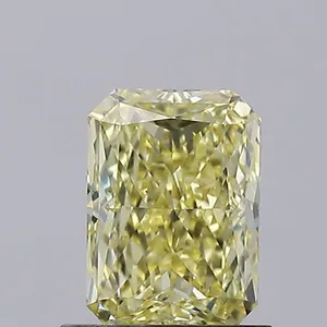 1.01ct RADIANT Fancy Intense Yellow VS1 Coloured Lab diamond