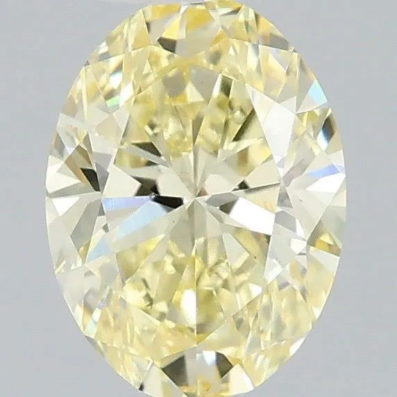 0.72ct OVAL Fancy Intense Yellow VS1 Coloured Lab diamond