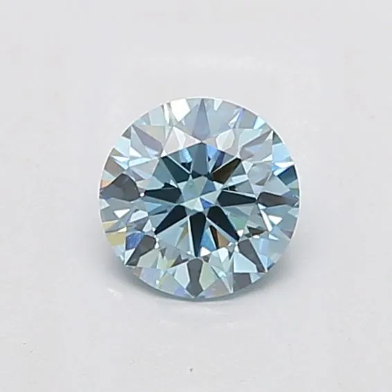 1.02ct ROUND Fancy Vivid Blue VS1 Coloured Lab diamond