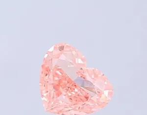 1ct HEART Fancy Vivid Pink VVS2 Coloured Lab diamond