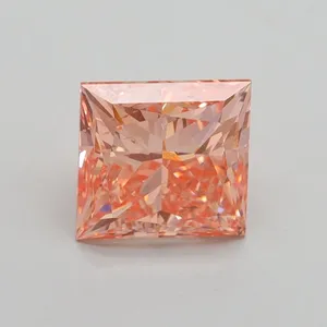 2.01ct PRINCESS Fancy Intense Pink SI1 Coloured Lab diamond