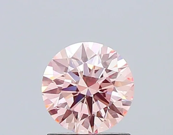 1.07ct ROUND Fancy Intense Pink VS2 Coloured Lab diamond