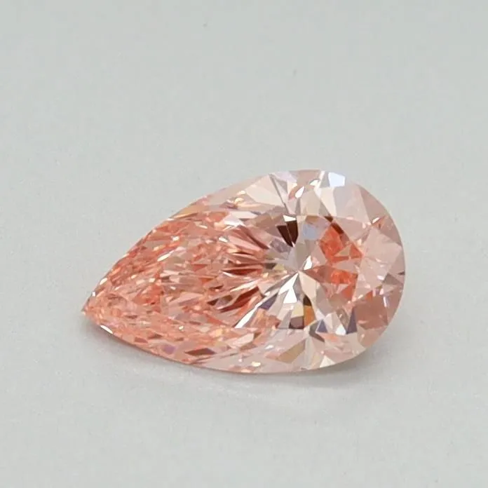 0.35ct PEAR Fancy Vivid Pink VS1 Coloured Lab diamond