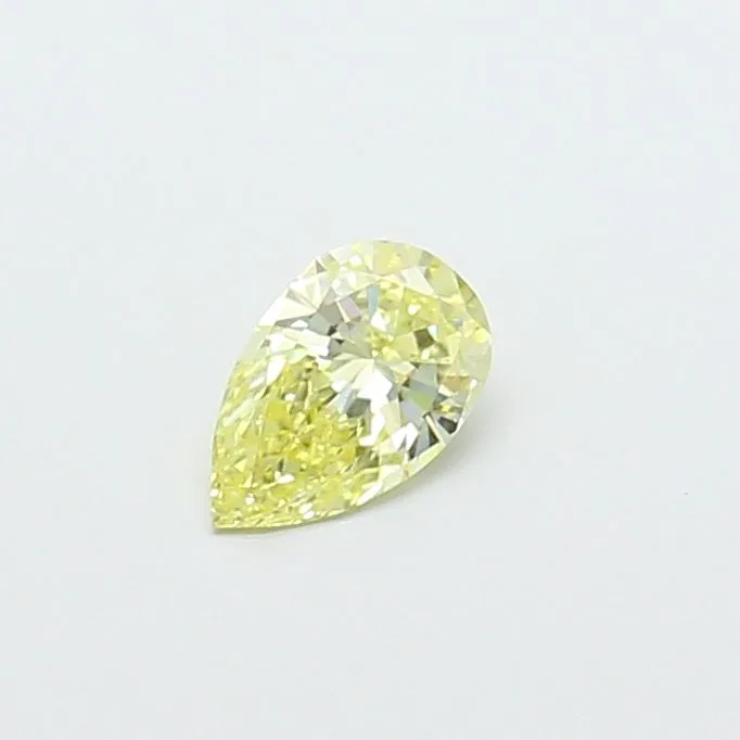 0.34ct PEAR Fancy Yellow VS1 Coloured Lab diamond