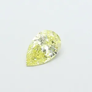 0.34ct PEAR Fancy Yellow VS1 Coloured Lab diamond