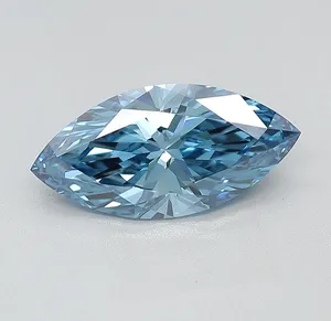 1.94ct MARQUISE Fancy Vivid Blue VVS2 Coloured Lab diamond