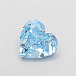 1.73ct HEART Fancy Vivid Blue VVS2 Coloured Lab diamond