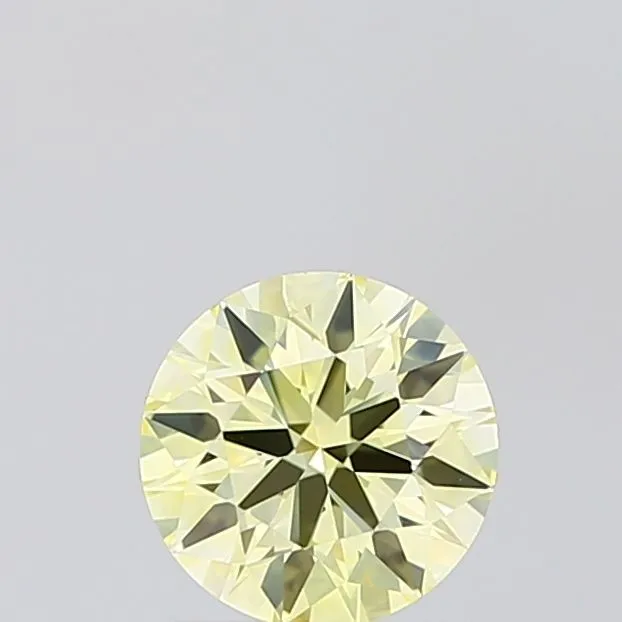 0.96ct ROUND Fancy Yellow VVS2 Coloured Lab diamond